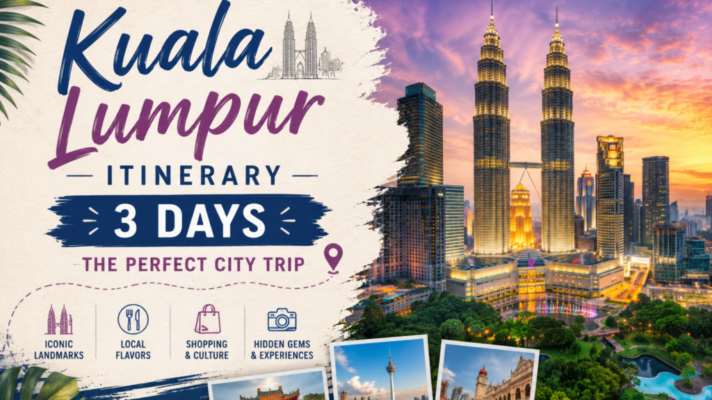 Kuala Lumpur 3 day itinerary
